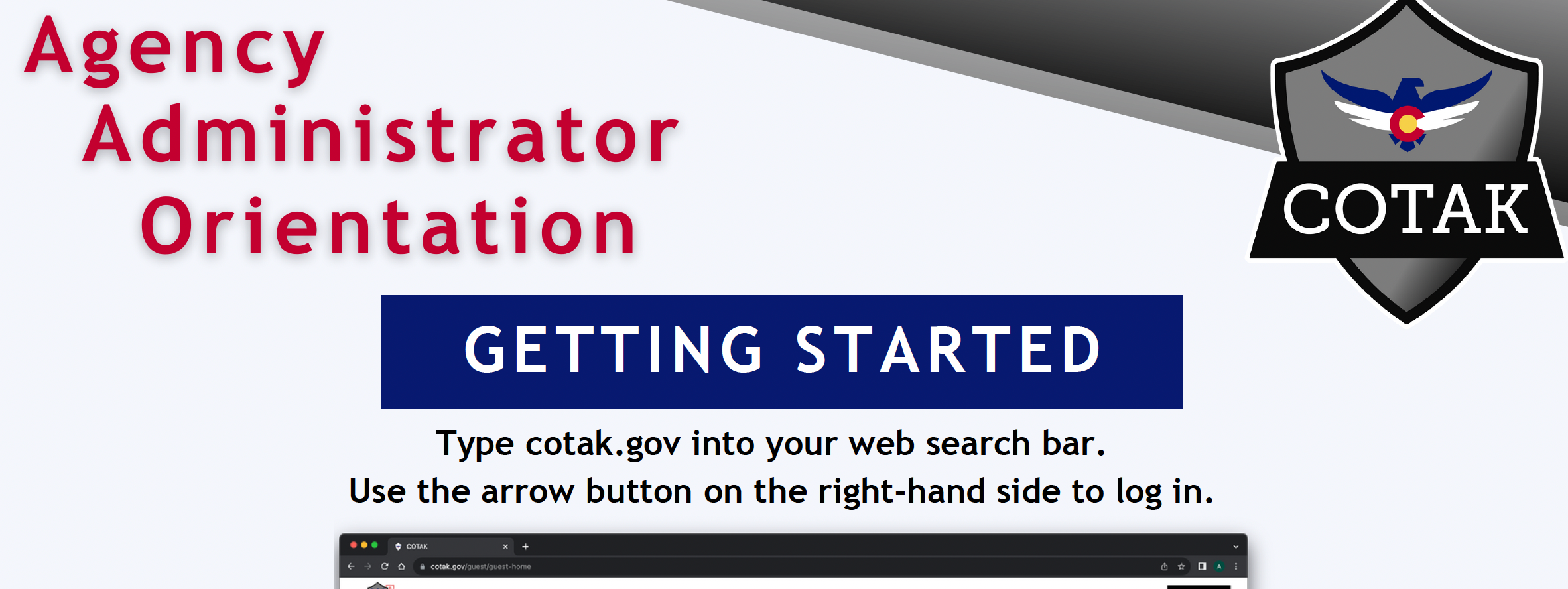 WFTAK Agency Admin Orientation
